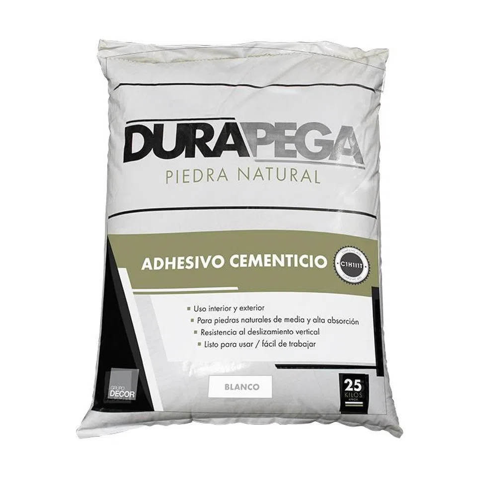 DURAPEGA PIEDRA NATURAL BLANCO X 25 KG